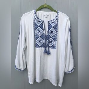 Boho Embroidered top